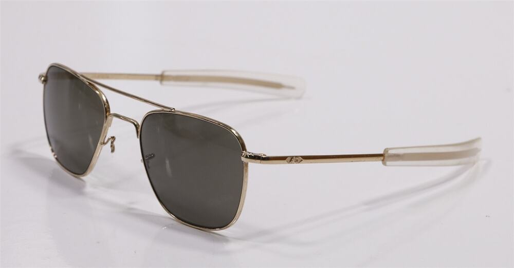 American Optical AO Vintage Original Pilot Aviator Sunglasses Gold 140mm